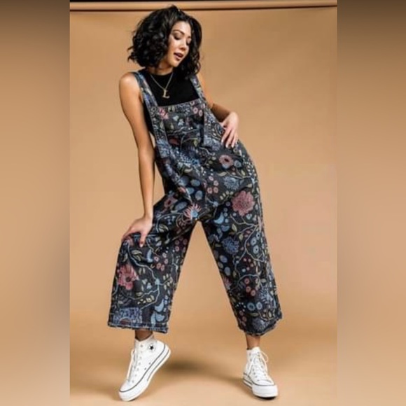 Dressed in LALA Denim - Skies of blue oversized overalls